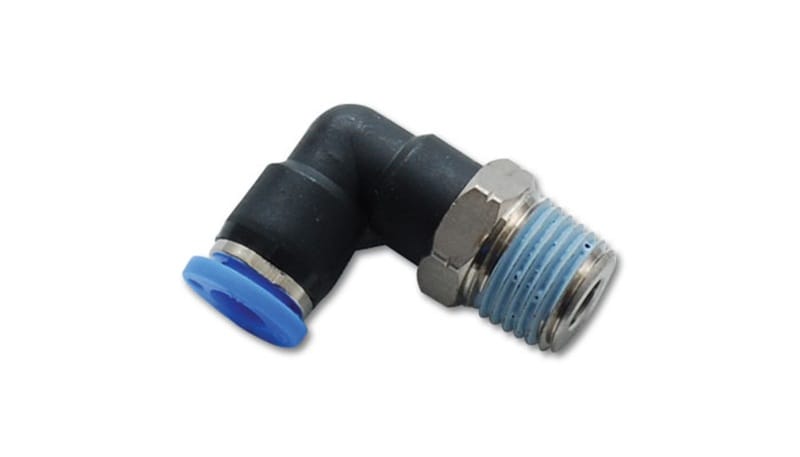 Vibrant — Vibrant Male Elbow Pneumatic Vacuum Fitting (1/4in NPT Thread) - for use with 1/4in (6mm) OD tubing
ML90Dg1/4"NPT-1/4"OD
ML90Deg1/4"OD1/4"NPT
Vacuum Fitting