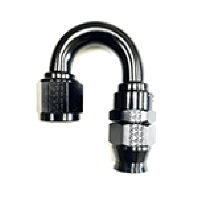 Fragola — Fragola -6AN Real Street x 180 Degree Hose End Black For PTFE Hose