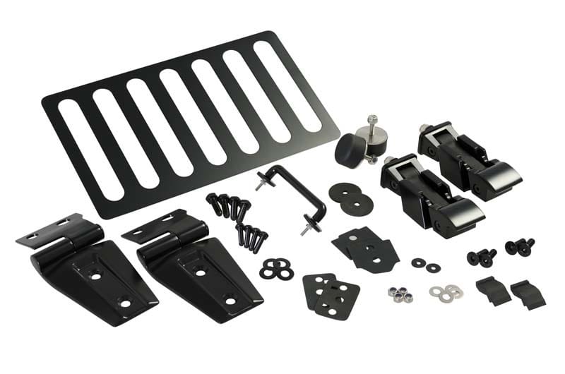 Kentrol — Kentrol 07-18 Jeep Wrangler JK Hood Kit - Powdercoat Black
