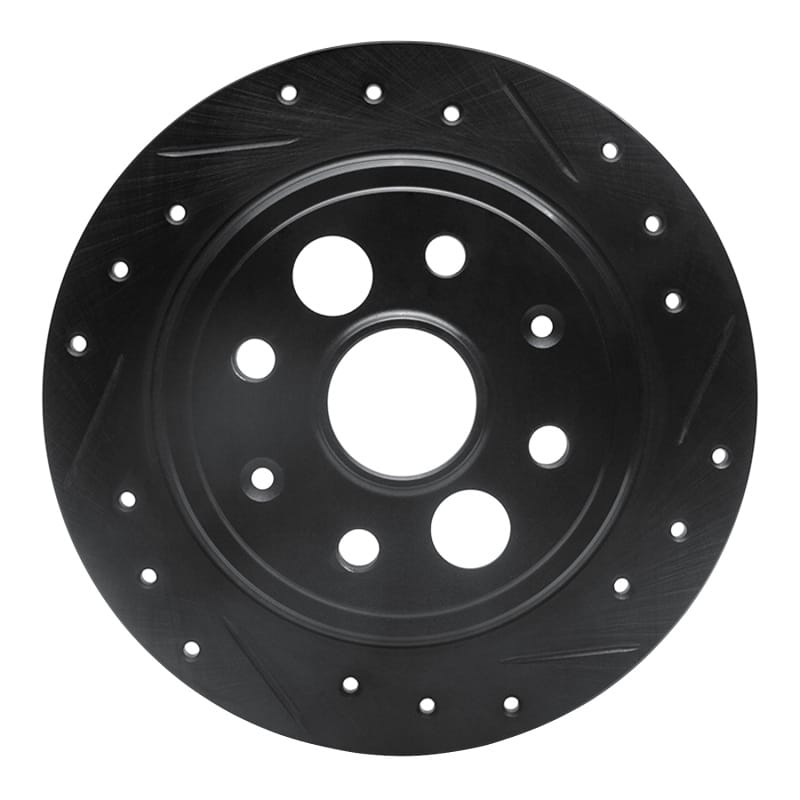 R1 Concepts — R1 86-89 Acura Integra Rear Right Drilled & Slotted Black Brake Rotor
R1 Brake Rotor Drill