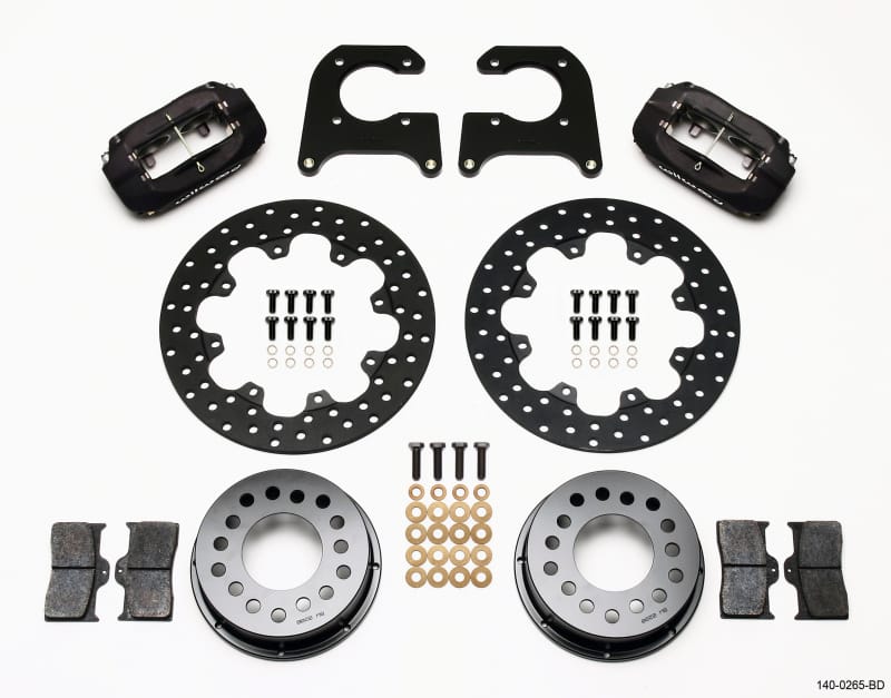 Wilwood — Wilwood Forged Dynalite Rear Drag Kit Drilled Rotor M-W / Lamb Ends 1/2in Studs
BRAKE KIT