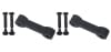 Kentrol — Kentrol 07-18 Jeep Wrangler JK Replacement Hood Catch Rubbers Pair - Textured Black