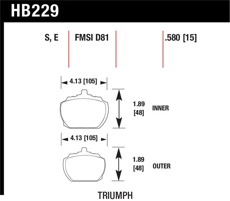Hawk Performance — Blue 9012 Disc Brake Pad