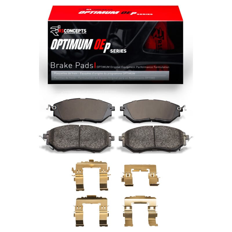 R1 Concepts — R1 15-15 Subaru Legacy Front Optimum OE Pads & Hardware Kit
R1 Optimum Oe Pads a