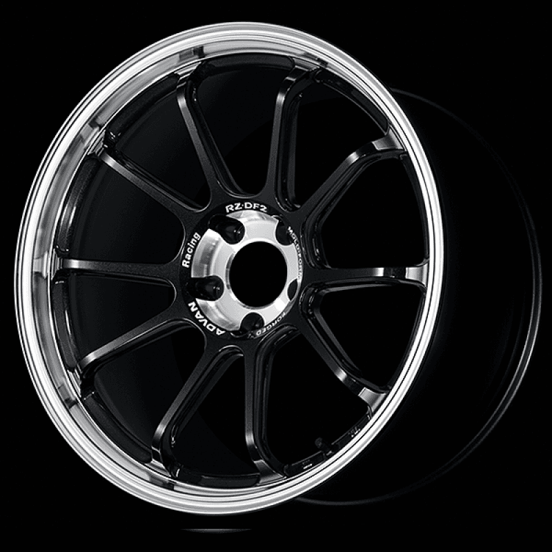 Advan — Advan RZ-DF2 19x10.0 / +32 Offset / 5x120 / 72.5mm Bore / Diamond Cut and Racing Titanium Black