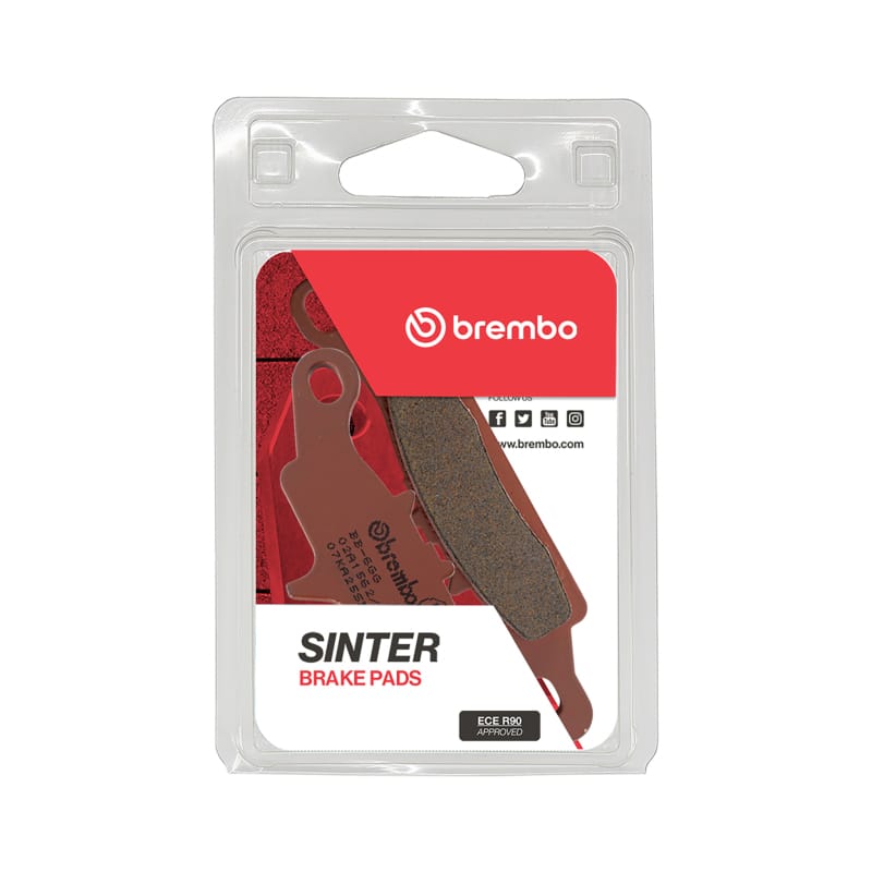 Brembo OE Powersports — Brembo OE 07-15 Kawasaki KFX Left 450cc Sinter Brake Pad - Front