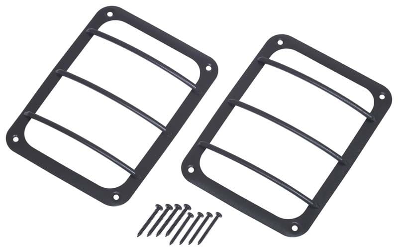 Kentrol — Kentrol 07-18 Jeep Wrangler JK Taillight Guard Pair - Textured Black