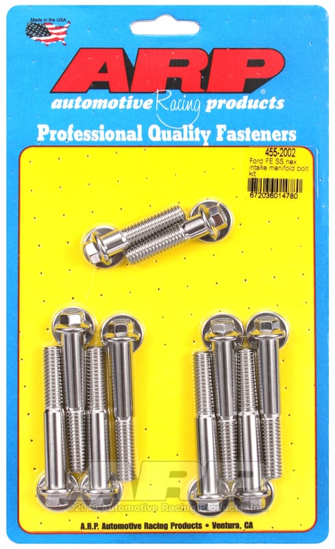 ARP — ARP Ford FE SS Hex Intake Manifold Bolt Kit