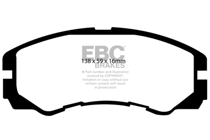 EBC — EBC 96-98 Acura SLX 3.2 Greenstuff Front Brake Pads
Disc Brake Pad