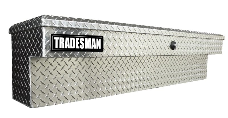 Tradesman — Tradesman Aluminum Side Bin Truck Tool Box w/Push Button (60in.) - Brite