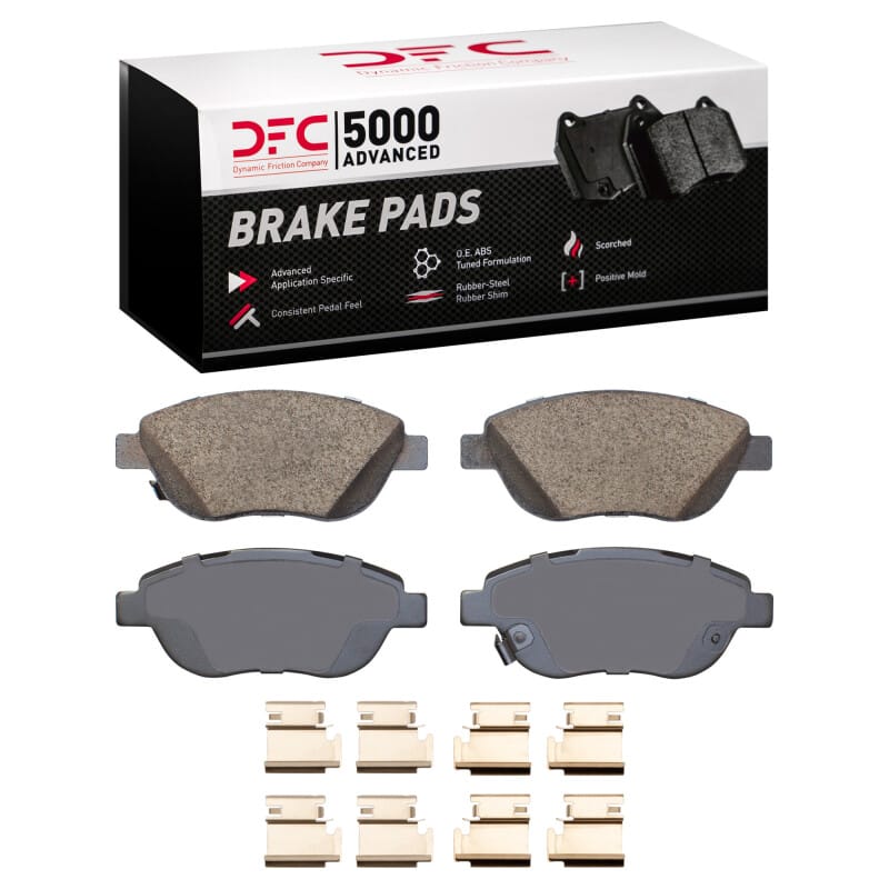 DFC — DFC 12-19 Fiat 500 (USA/Canada) Front 5000 Advanced Low Metallic Brake Pads and Hardware Kit
DFC Brake Pad Set