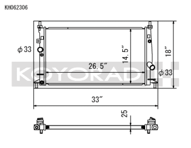 Koyo — Koyo 10-14 Mazda Mazda3/Mazdaspeed3 2.3L/2.5L I4 Radiator
Racing Radiator