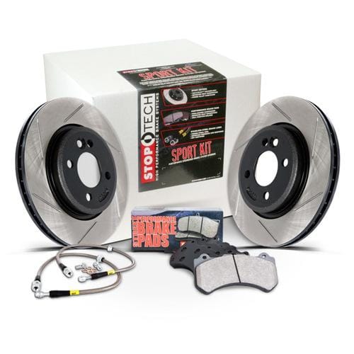 Stoptech — StopTech Sport Axle Pack; Slotted Rotor; Rear Brake Kit with Brake lines