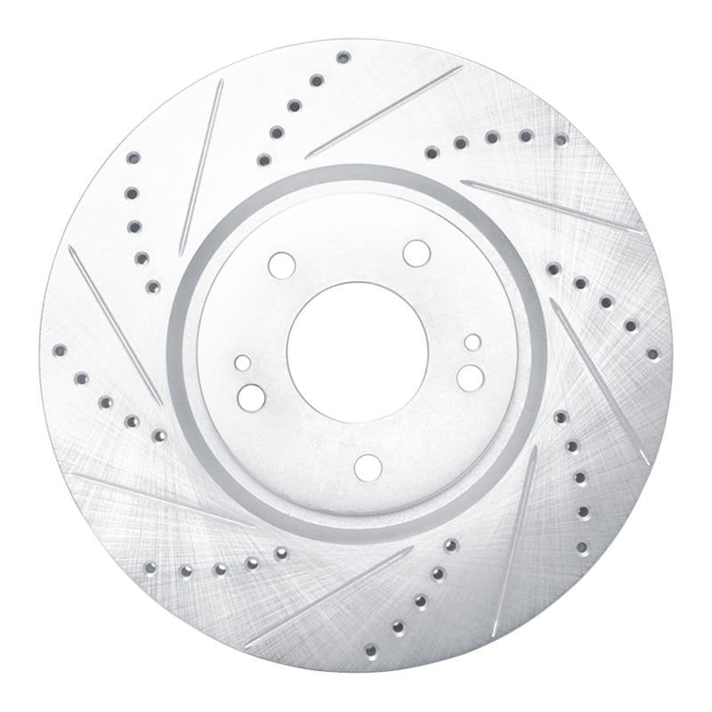 R1 Concepts — R1 03-06 Mitsubishi Lancer Front Left Drilled & Slotted Silver Brake Rotor
R1 Brake Rotor Drill