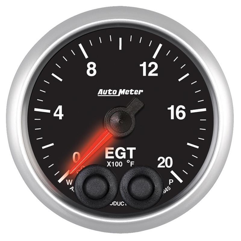 AutoMeter — GAUGE, PYRO. (EGT), 2 1/16", 2000?F, STEPPER MOTOR W/PEAK & WARN, ELITE