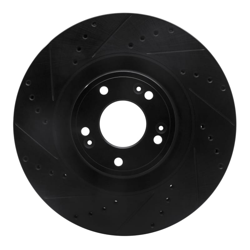 R1 Concepts — R1 11-17 Genesis G80 Front Left Drilled & Slotted Black Brake Rotor
R1 Brake Rotor Drill