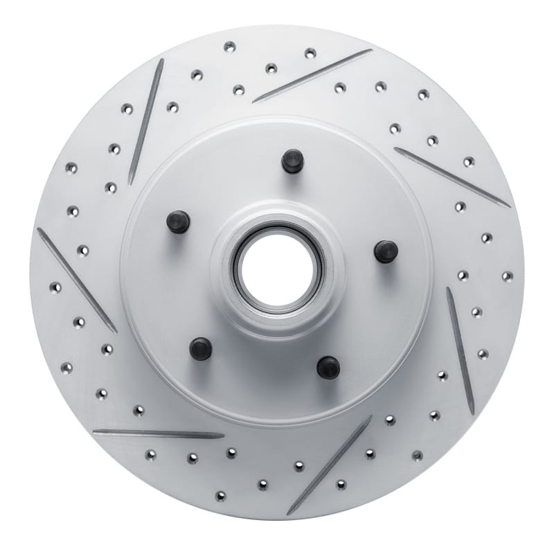 R1 Concepts — R1 91-96 Buick Roadmaster Front Left Drilled & Slotted Geo-Carbon Rotor