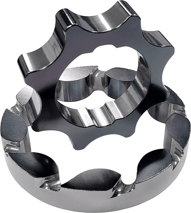 Boundary — Boundary 2011+ Ford Coyote Mustang/GT350 Billet Black Oil Pump Gear - Vane Ported MartenWear Treated