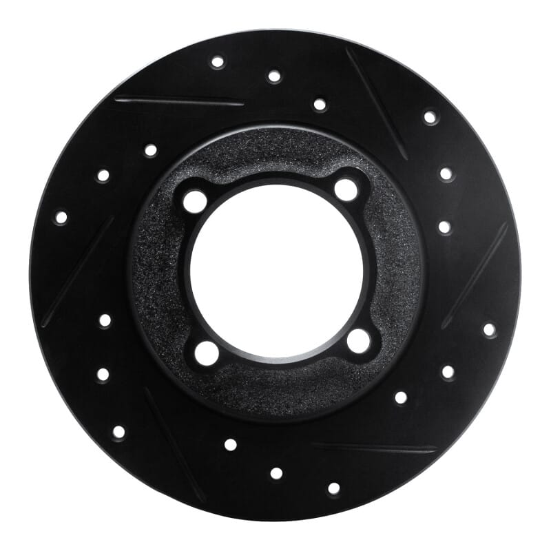 R1 Concepts — R1 88-93 Ford Festiva Front Right Drilled & Slotted Black Brake Rotor
R1 Brake Rotor Drill