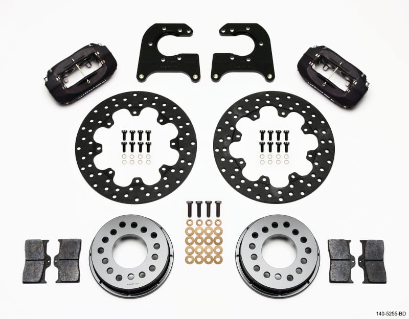 Wilwood — Wilwood Forged Dynalite Rear Drag Kit Drilled Rotor Mopar/Dana 2.36in Off w/Snap Ring Bearing
BRAKE KIT