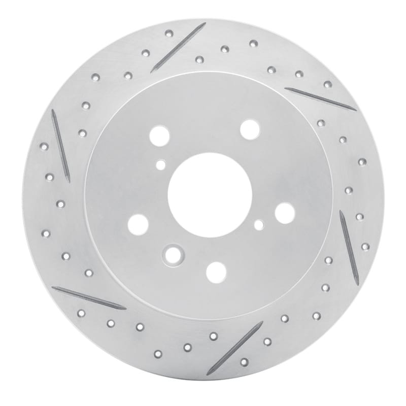 R1 Concepts — R1 18-24 Toyota Camry Rear Left Drilled & Slotted Geo-Carbon Rotor
