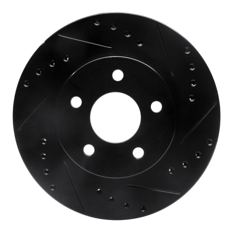 R1 Concepts — R1 89-90 Ford Thunderbird Front Right Drilled & Slotted Black Brake Rotor
R1 Brake Rotor Drill