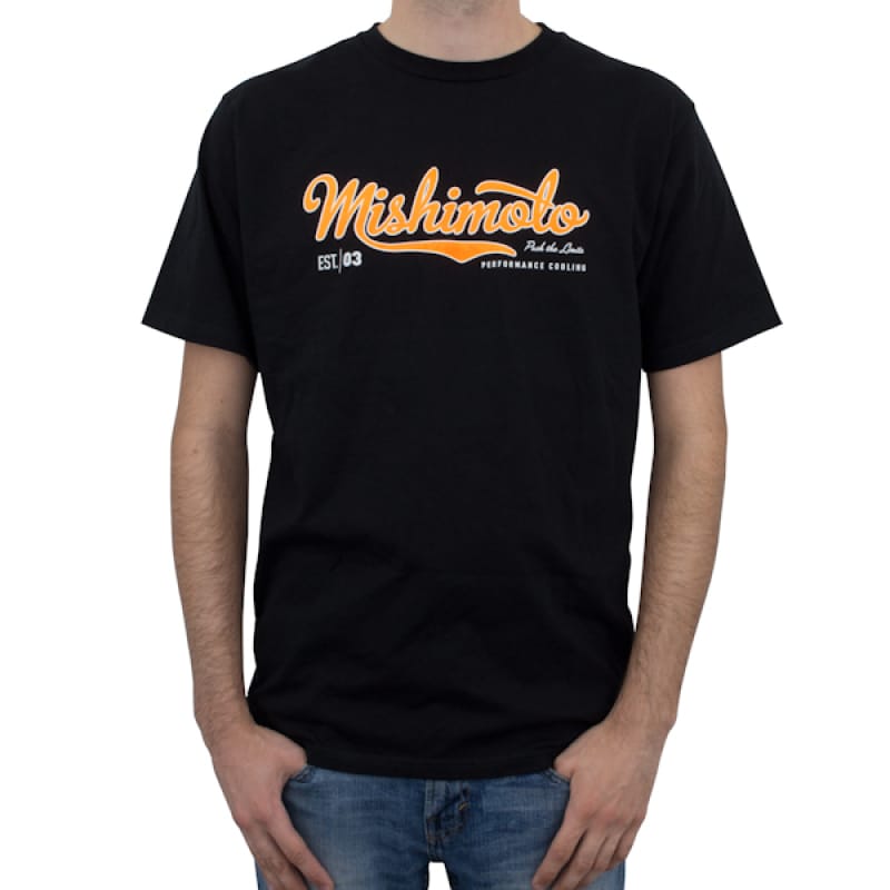 Mishimoto — Mishimoto Mens Athletic Script Black T-Shirt - XXX Large