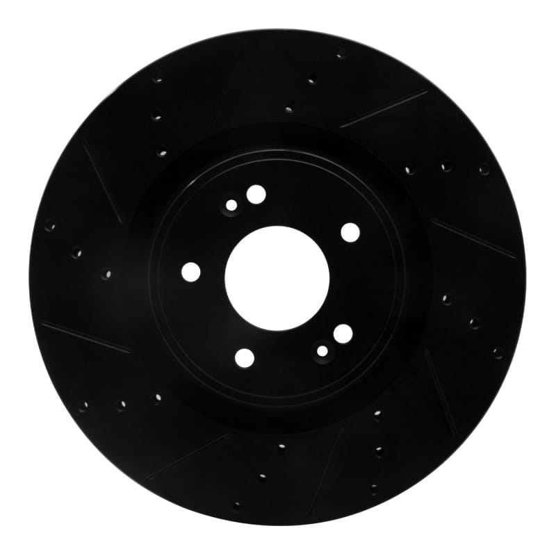 R1 Concepts — R1 10-16 Hyundai Genesis Coupe Front Left Drilled & Slotted Black Brake Rotor
R1 Brake Rotor Drill