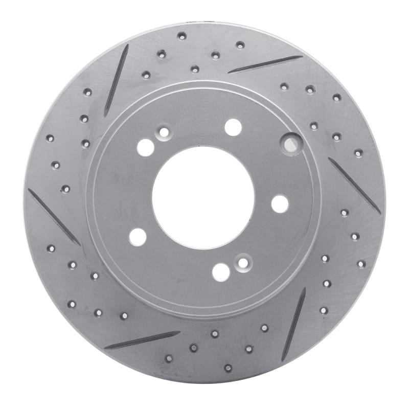 R1 Concepts — R1 05-20 Hyundai Tucson Rear Right Drilled & Slotted Geo-Carbon Rotor