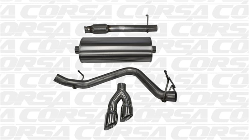 CORSA Performance — Corsa 14-19 GMC Sierra/Chevy Silv 1500 Reg. Cab/Long Bed 5.3L V8 Polished Single Side CB Exhaust
Exhaust