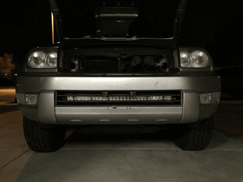 Cali Raised LED — Cali Raised 03-09 Toyota 4Runner 32In Lower Bumper Hidden Led Light Bar Brackets Kit - No Switch