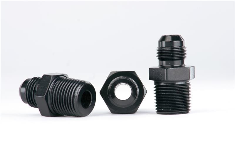 Aeromotive — Aeromotive Carb. Reg 13205 Fitting Kit (Incl. (3) 3/8in NPT to AN-06 fittings)
Fitting