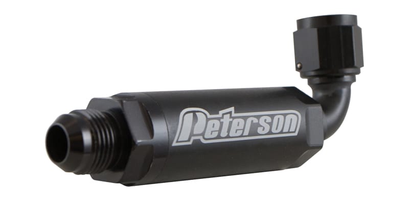 Peterson Fluid Systems — Peterson Fluid Systems Scavenge Filter -8AN 90 Degree
SCAVENGE FILTER