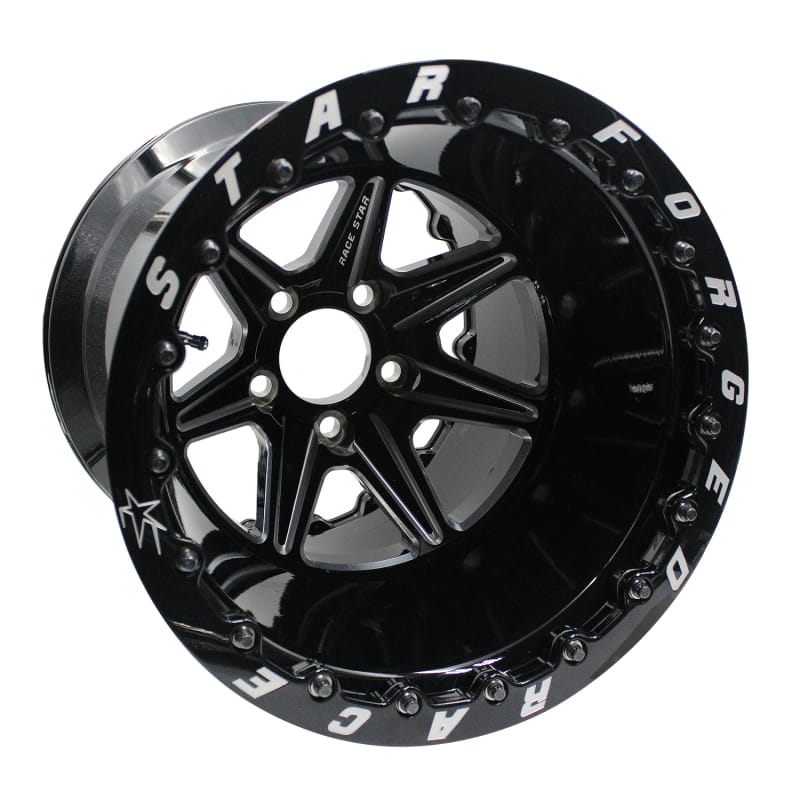 Race Star — Race Star 72 ValStar 15x12 / 5x4.50BC / 5.5BS / 3.072in CB / Black w/Machined Accents Wheel