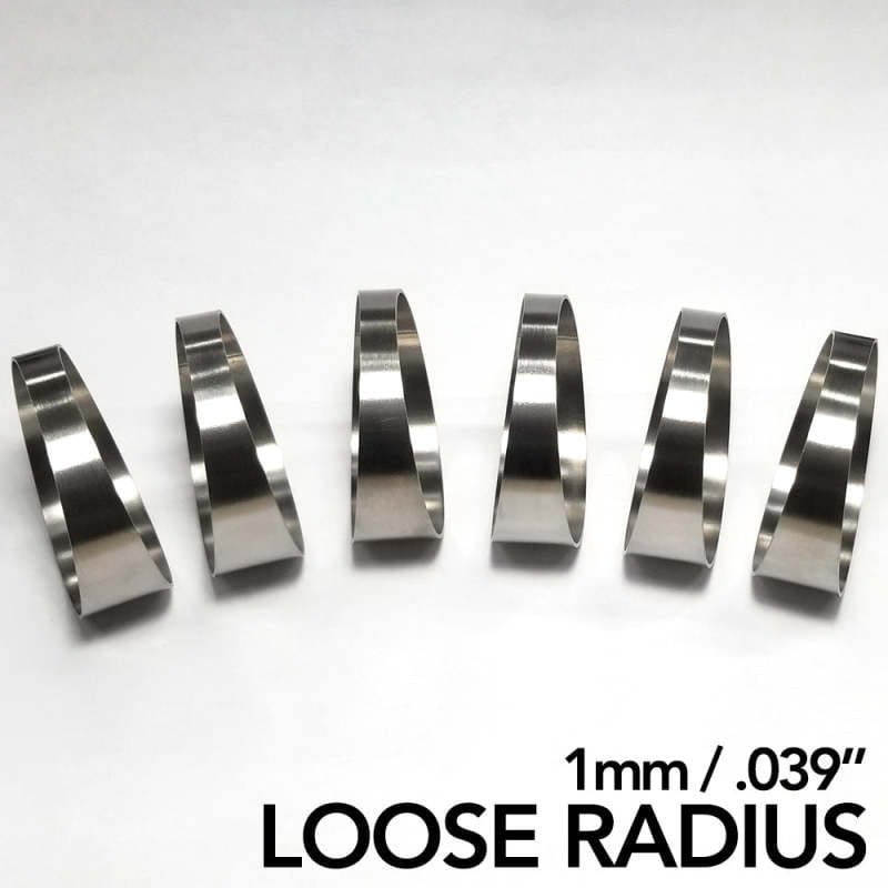 Ticon — Ticon Industries 3.15in Diameter 1.5D Loose Radius 1mm/.039in Titanium Pie Cut - 6pk