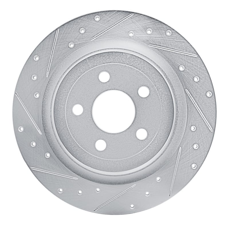 R1 Concepts — R1 2021-2025 Ford Mustang Mach-E Rear Left Drilled & Slotted Silver Brake Rotor
R1 Brake Rotor Drill