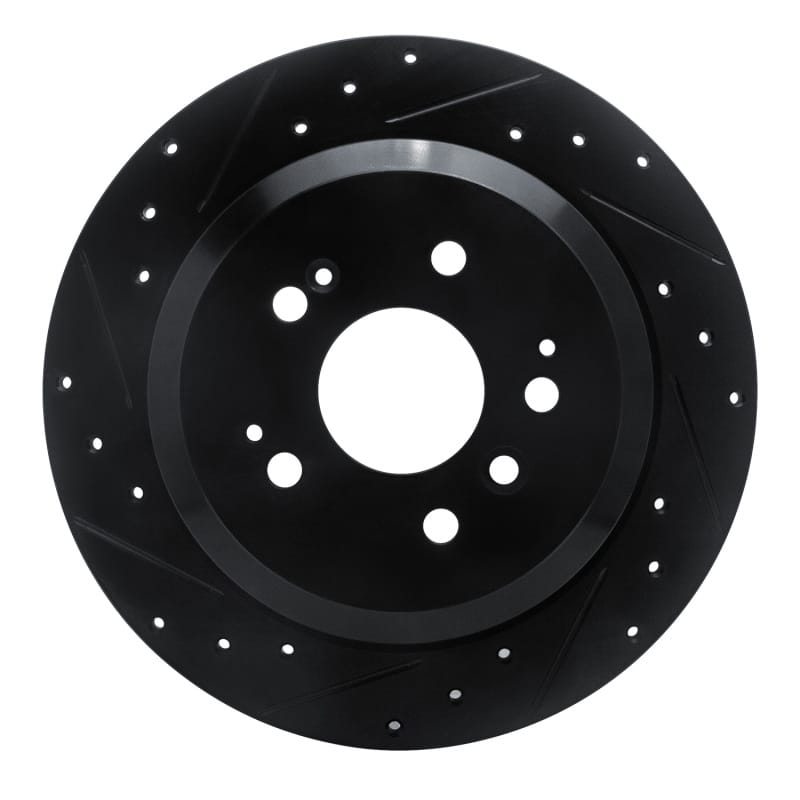 R1 Concepts — R1 16-25 Honda Ridgeline Rear Left Drilled & Slotted Black Brake Rotor
R1 Brake Rotor Drill
