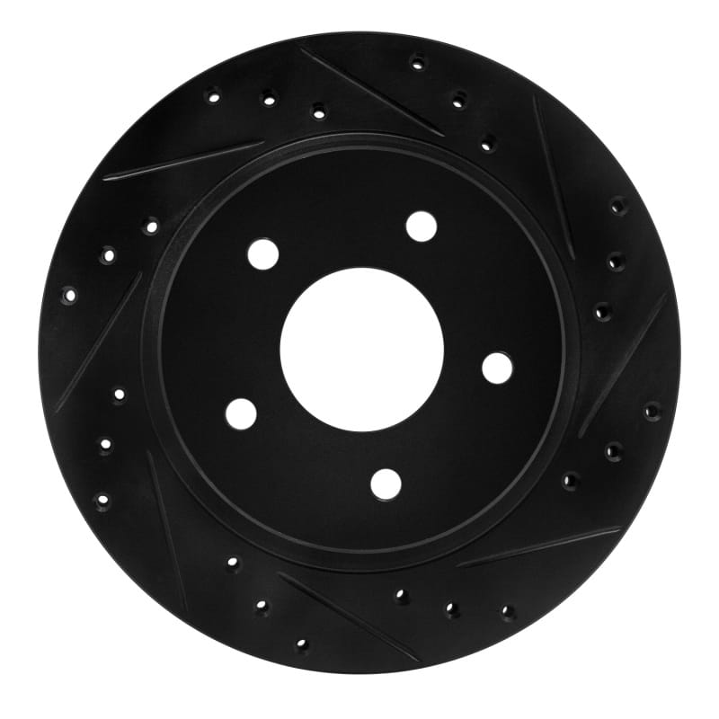 R1 Concepts — R1 87-89 Nissan 300ZX Turbo Rear Right Drilled & Slotted Black Brake Rotor
R1 Brake Rotor Drill