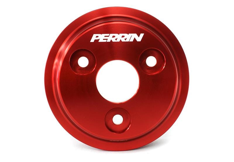 Perrin Performance — PERRIN 15-21 Subaru WRX / 18-20 Crosstrek / 14-18 FXT Lightweight Water Pump Pulley - Red