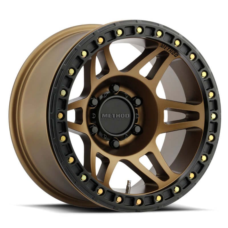 Method Wheels — Method MR106 Beadlock 17x9 -44mm Offset 8x6.5 130.81mm CB Method Bronze w/BH-H36125 Wheel