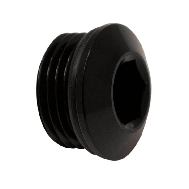 DeatschWerks — DeatschWerks 8AN ORB Male Plug Low Profile Internal Allen/Hex (Incl O-Ring) Anodized Matte Black
Lines & Fittings