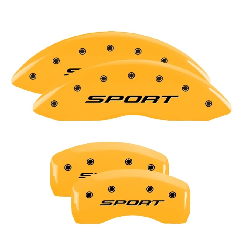 MGP — MGP 4 Caliper Covers Engraved Front & Rear 2015/Sport Yellow Finish Black Char 2017 Ford Fusion
Caliper Covers