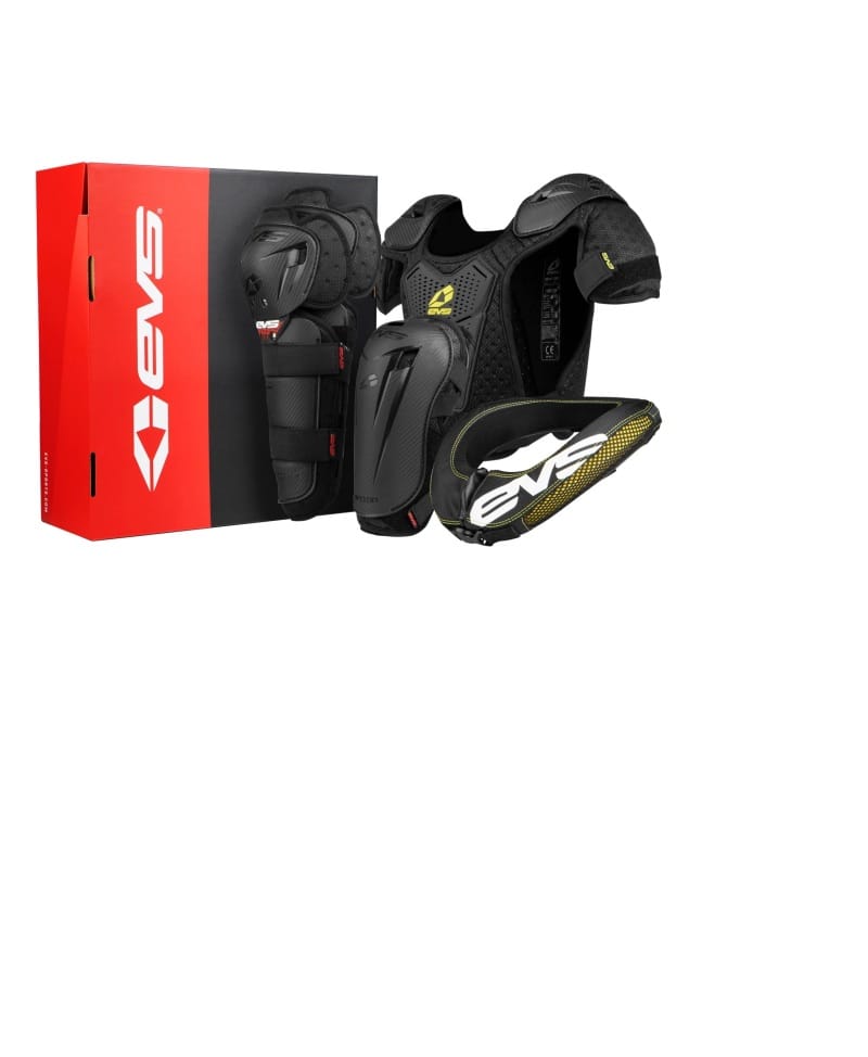 EVS — EVS Slam Combo(Option Knee/ Option Elbow/ R2 Collar/Bantam Deflector) Black - Youth