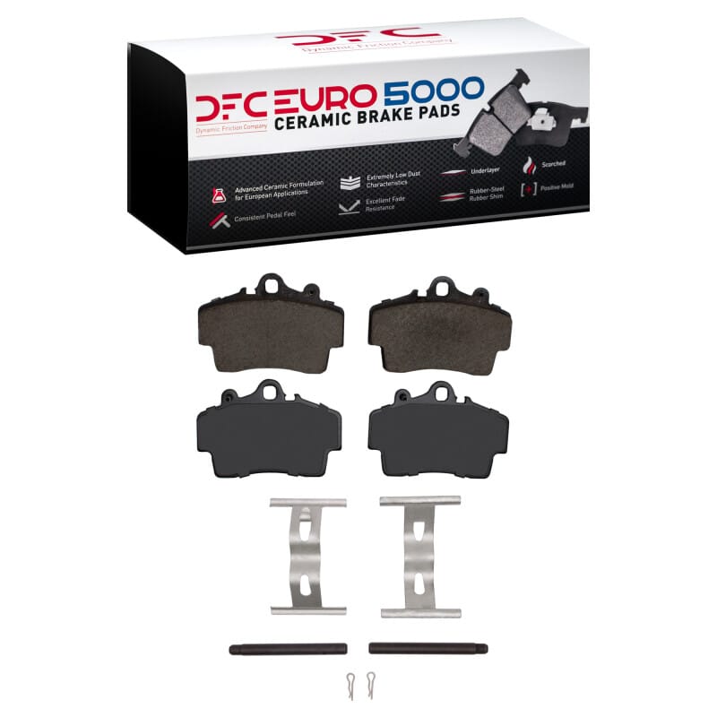 DFC — DFC 97-08 Porsche Boxster Front Euro 5000 Ceramic Brake Pads and Hardware Kit
DFC EURO Pads + HW