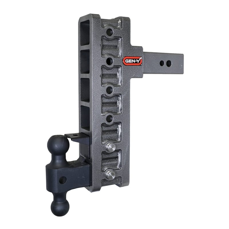 GEN-Y Hitch — Gen-Y Mega Duty 2.5in Shank 12in Offset Drop 32K Hitch w/GH-0161 Dual-Ball/GH-0162 Pintle Lock
Drop Hitch