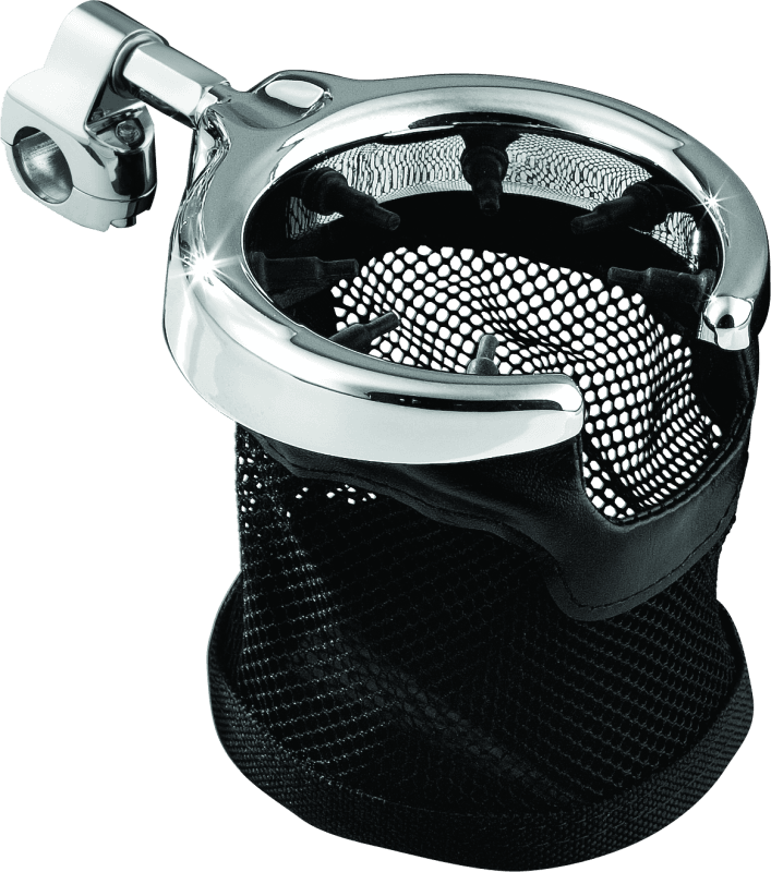 Kuryakyn — Drink Holder With Basket 1-1/4 in. Mount Chrome