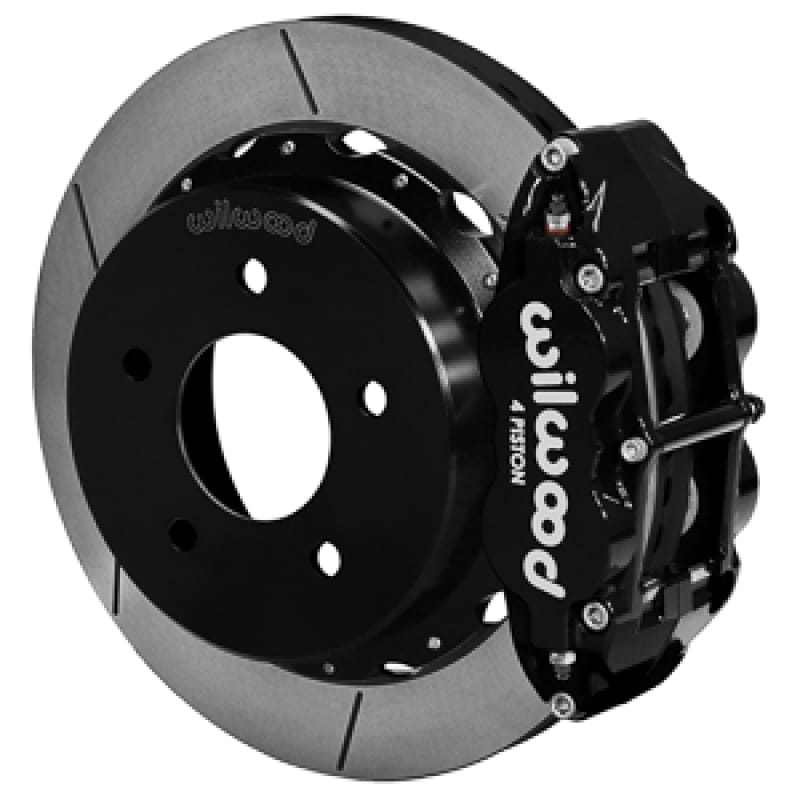 Wilwood — Wilwood 88-98 Chevy Silverado Superlite 4R 14.00x1.10in GT Slotted Rear Drum to Disc Conv. - Black