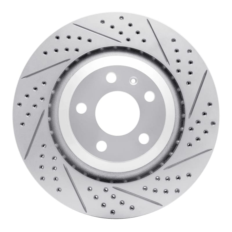 R1 Concepts — R1 05-11 Audi A6 Quattro Rear Right Drilled & Slotted Geo-Carbon Rotor