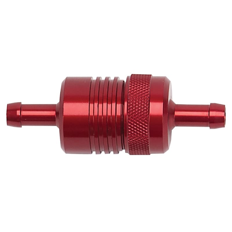 Russell — Russell Performance Red Street Fuel Filter (3in Length 1-1/8in diameter 5/16in inlet/outlet)