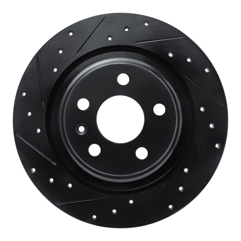 R1 Concepts — R1 18-25 Volvo S60 Rear Left Drilled & Slotted Black Brake Rotor
R1 Brake Rotor Drill